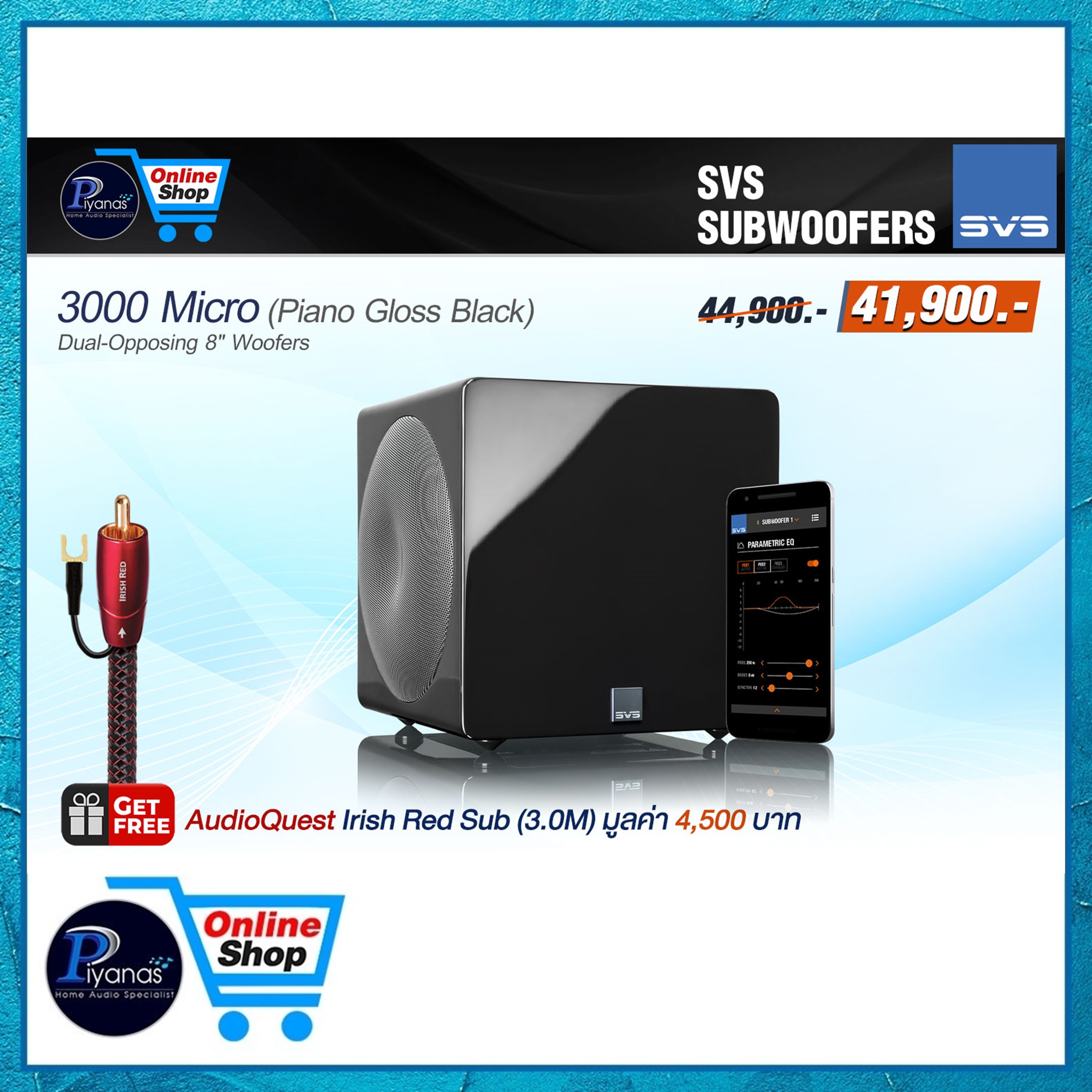 ซับวูฟเฟอร์ SVS : 3000 MICRO (PIANO GLOSS BLACK)_5